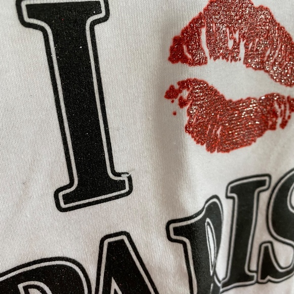 Girls "I Love Paris" T Shirt Size 2 - Picture 6 of 8